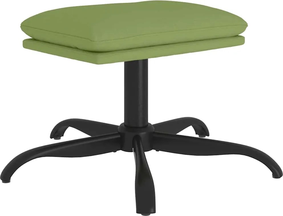 vidaXL Taburet, verde deschis, 60x60x36 cm, catifea