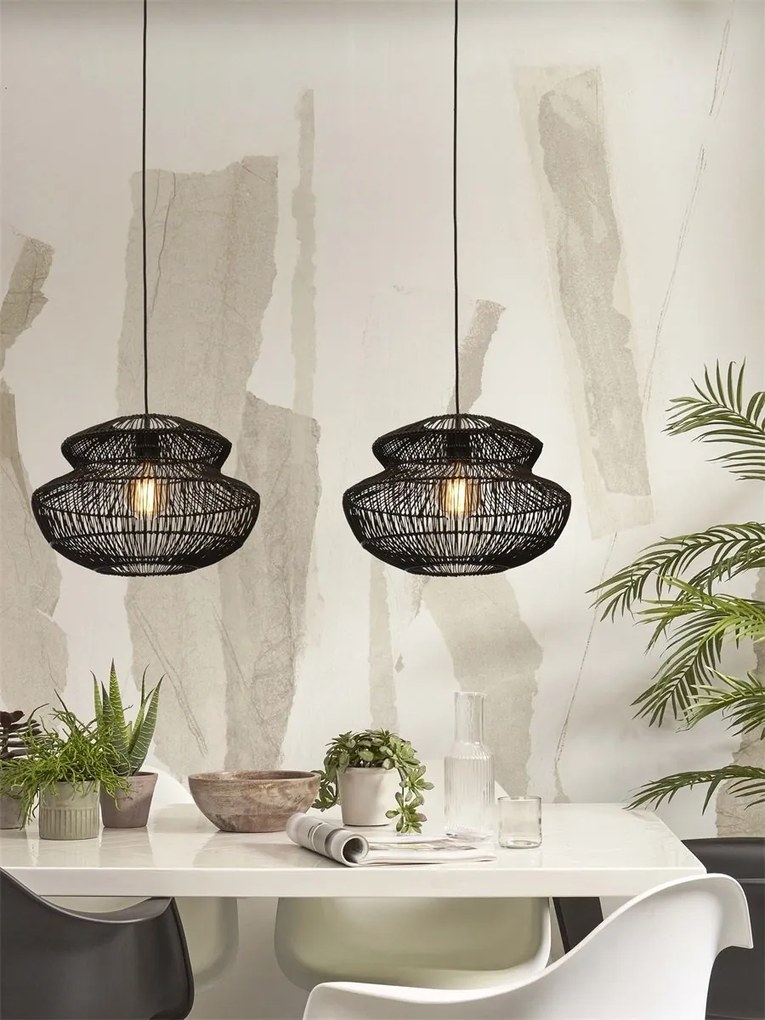 Lustra/Pendul eco din ratan Zanzibar round 40cm, bl