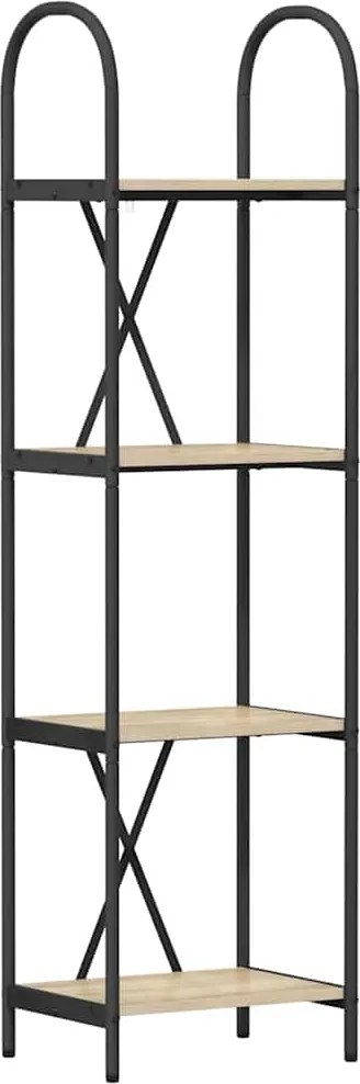 vidaXL Raft pentru cărți Stejar Sonoma 40 x 30 x 146 cm Lemn compozit