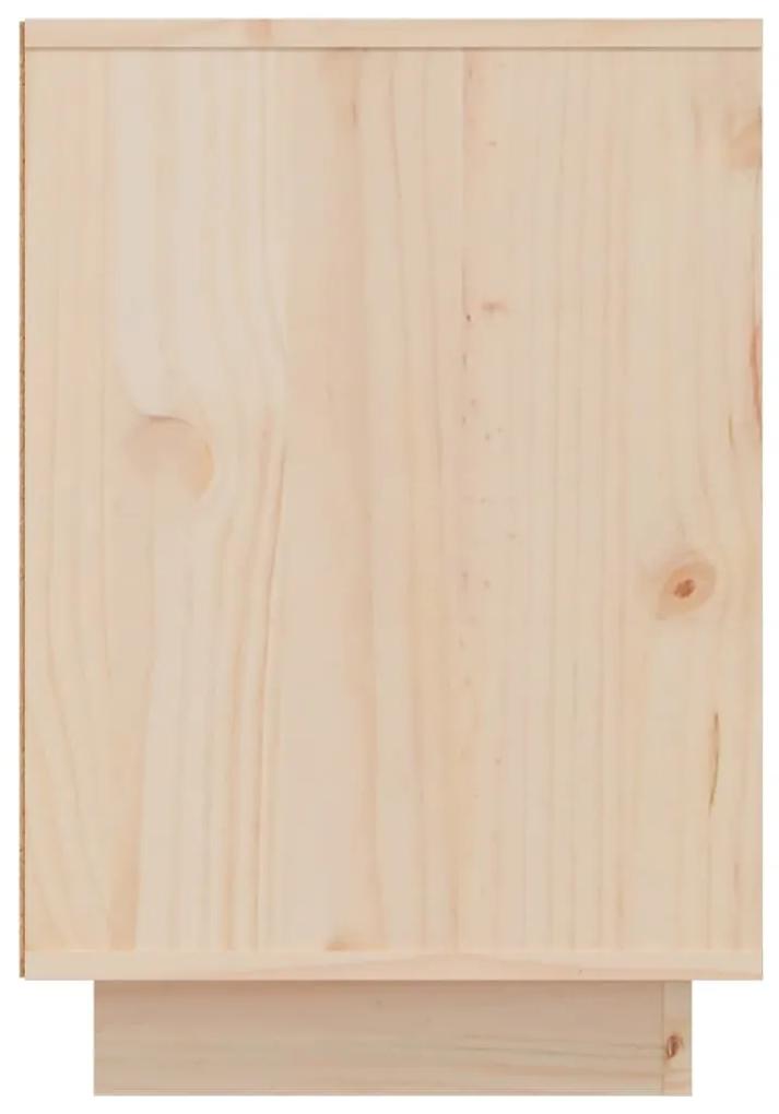 Noptiere, 2 buc., 50x34x50 cm, lemn masiv de pin 2, Maro