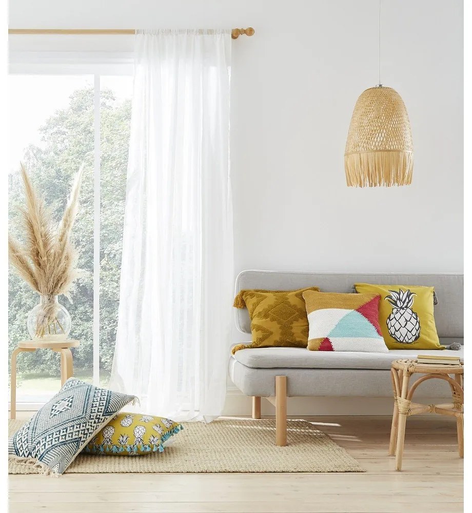 Perdea albă din voal 140x183 cm Aletta – Pineapple Elephant