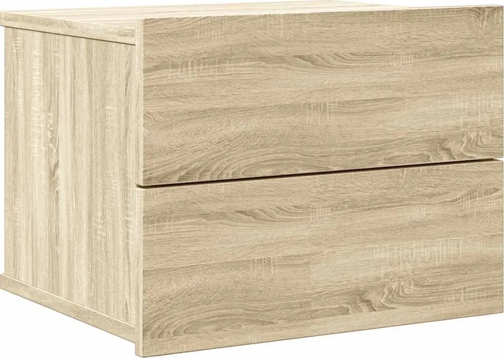 vidaXL Noptieră, stejar Sonoma, 40 x 30 x 30 cm, PAL