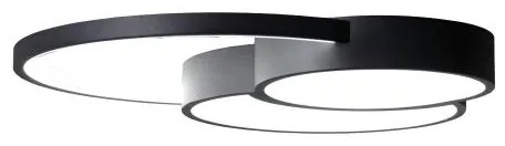 Plafonieră LED dimabilă LED/60W/230V 3000-6500K negru + telecomandă