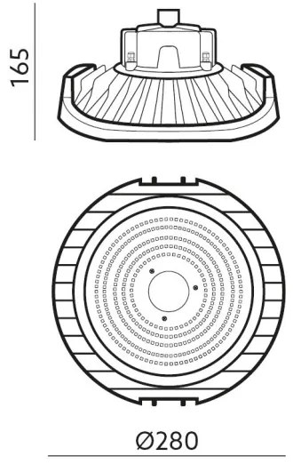 Corp de iluminat LED industrial tehnic NINA HIGHBAY LED/110W/230V 4000K IP65