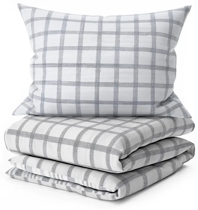 Lenjerie din bumbac Renforcé LINKY gri Dimensiune lenjerie de pat: 70 x 90 cm | 140 x 220 cm