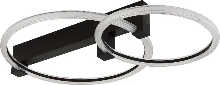 Plafoniera LED metal negru FLETCHER