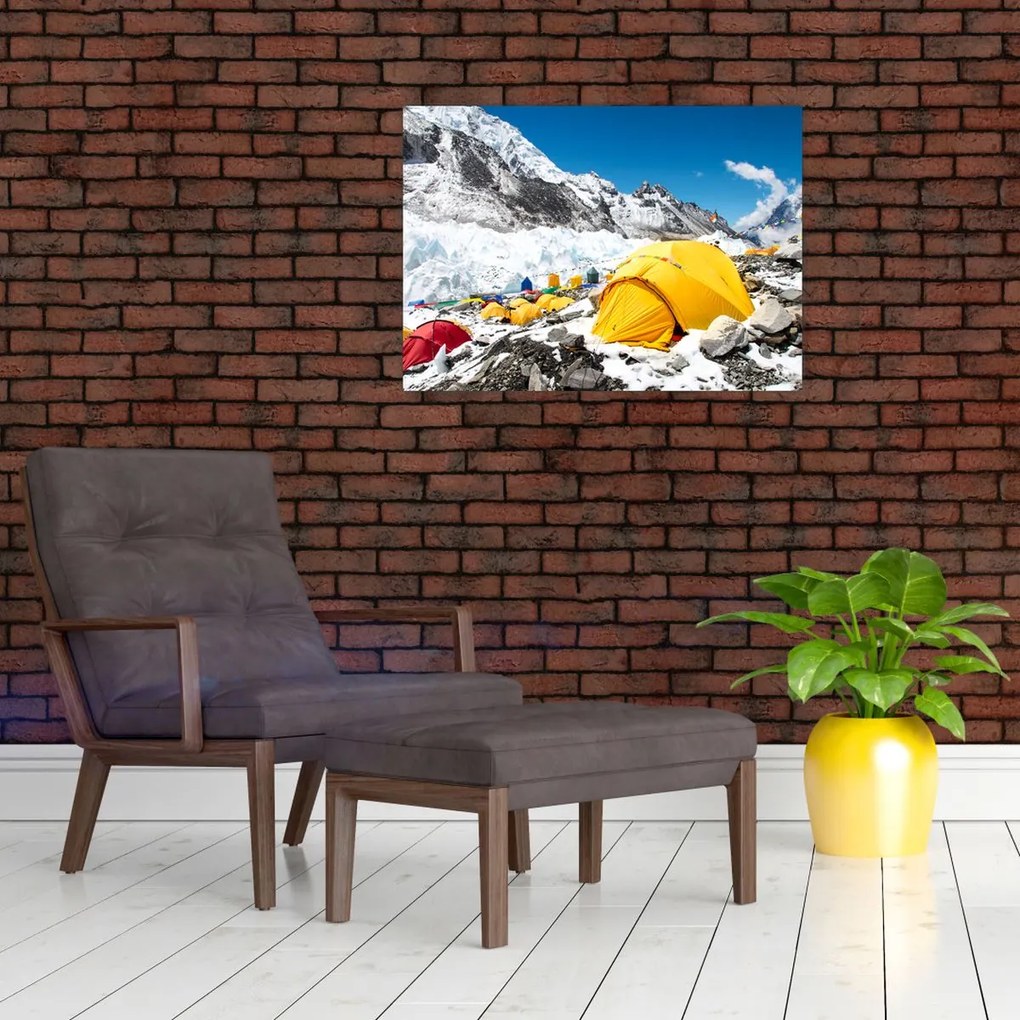 Tablou - Camping la munte (70x50 cm)