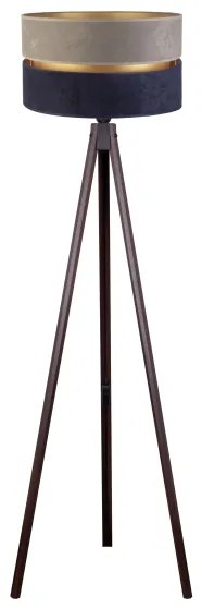 Lampadar Duolla DUO 1xE27/60W/230V d. 44 cm gri/albastru/wenge