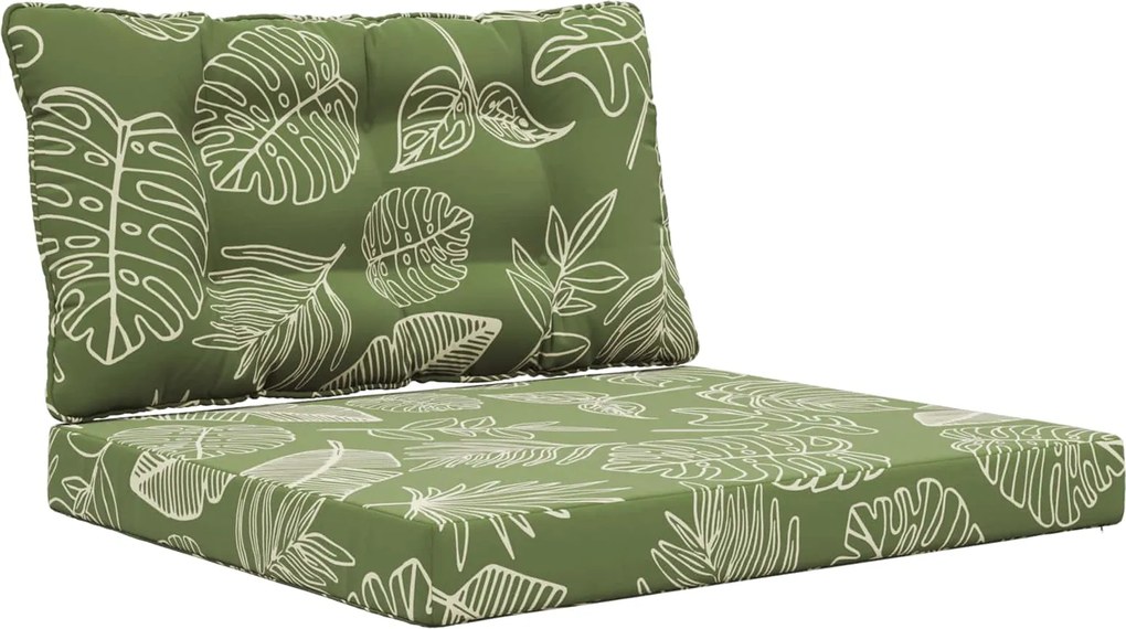 vidaXL Perna pentru canapea de exterior 2 pcs Design cu frunze