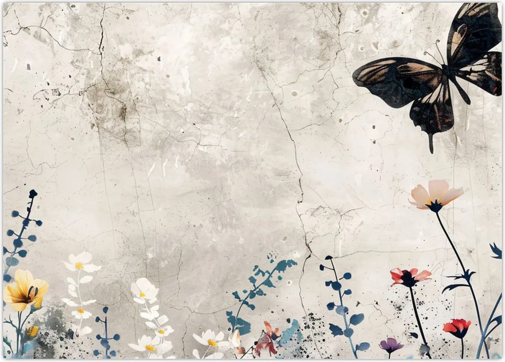 Tablou - Pajiște în beton (70x50 cm)