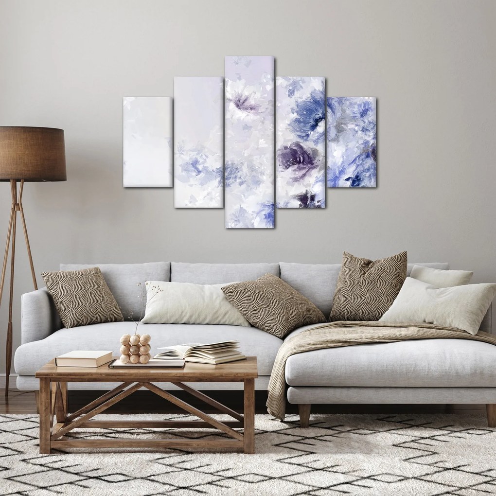 Tablou - Flori,pictură texturată (150x105 cm)