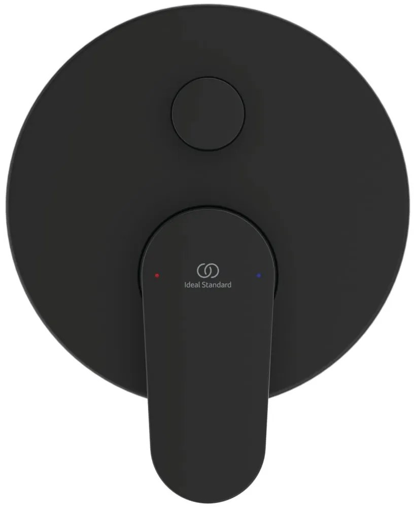 Baterie incastrata, pentru 2 consumatori, cu corp, negru matase Negru mat