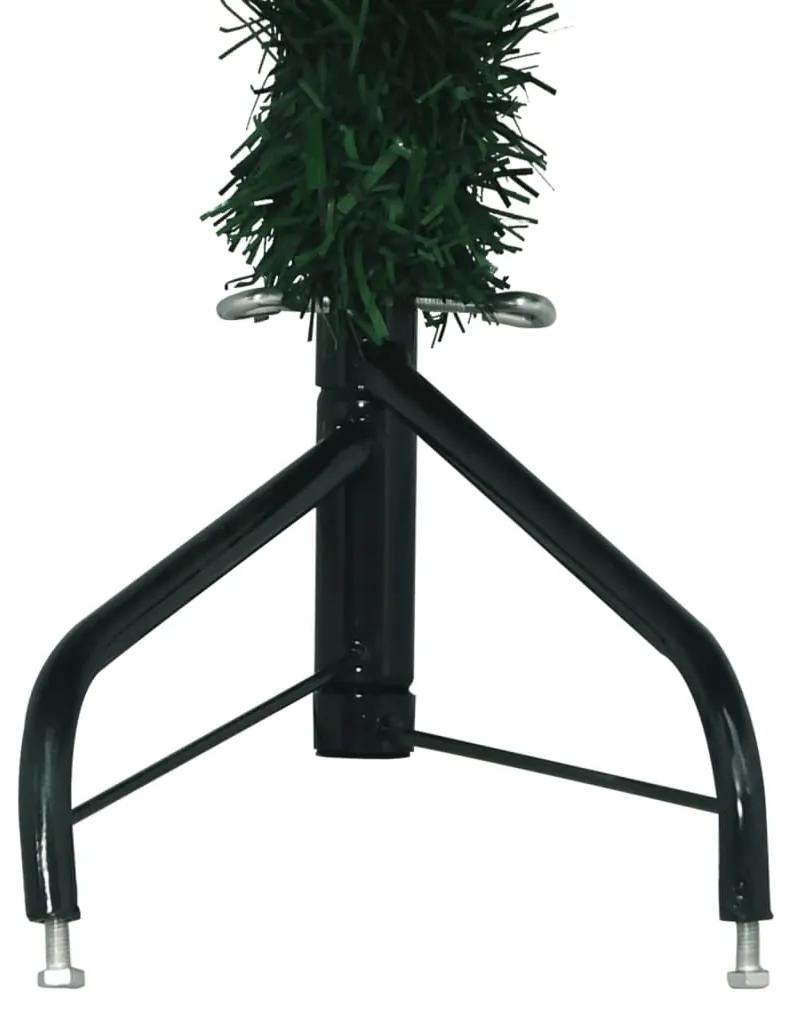 Brad de Craciun artificial, de colt, verde, 180 cm, PVC 1, Verde, 180 cm