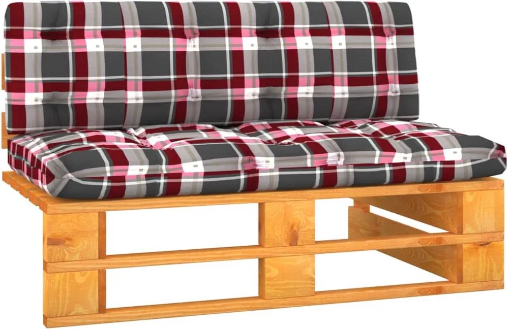 vidaXL Canapea mijloc grădină din paleți, maro miere, lemn pin tratat