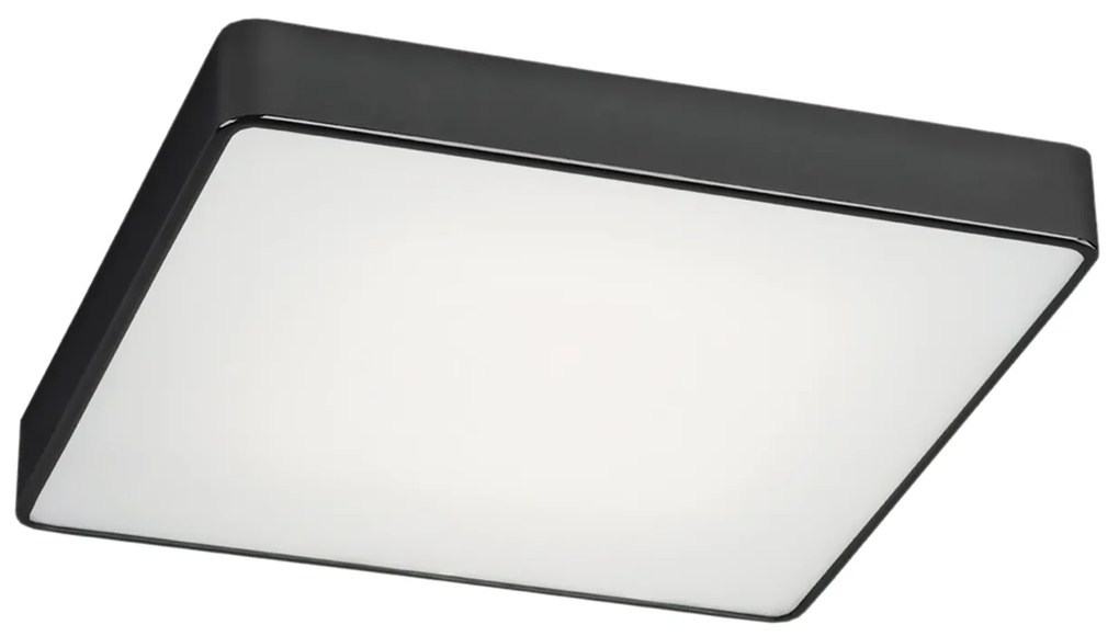 Plafoniera LED patrata design slim ONTARIO 25cm neagra
