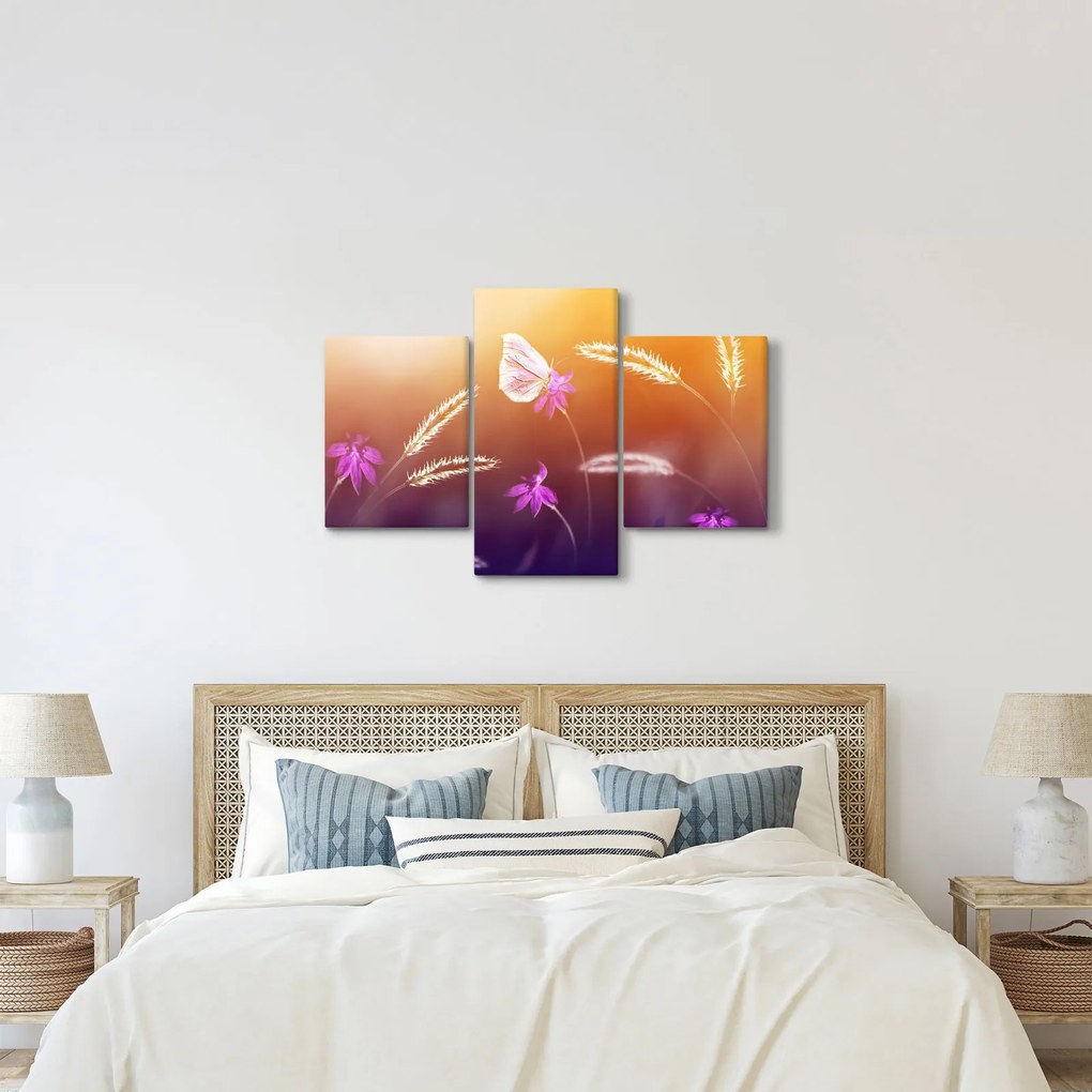 Tablou - Fluture roz (90x60 cm)