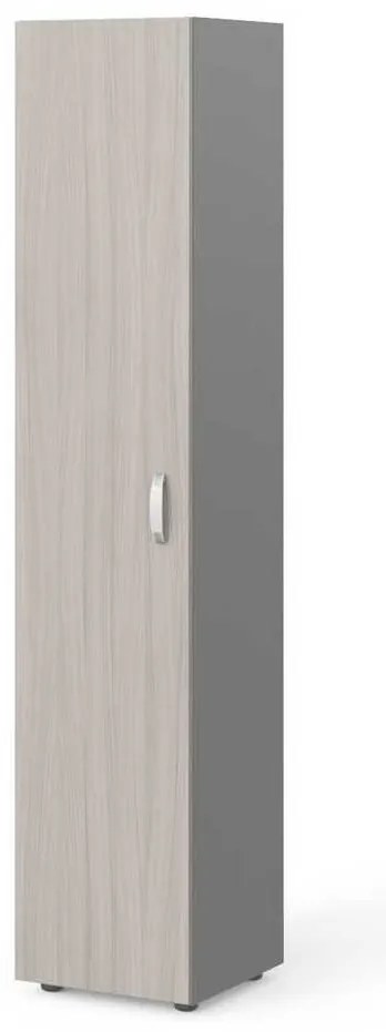 Dulap înalt Manager 39,9 x 42,2 x 196,5 cm, stânga, driftwood / gri