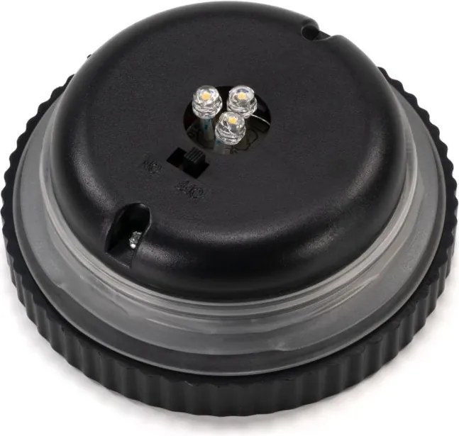 Set de lumini solare, 3 LED-uri, plastic, alb rece, 3 buc