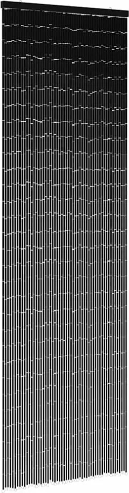 vidaXL Perdele ușă cu insecte gri închis 56x185 cm bambus