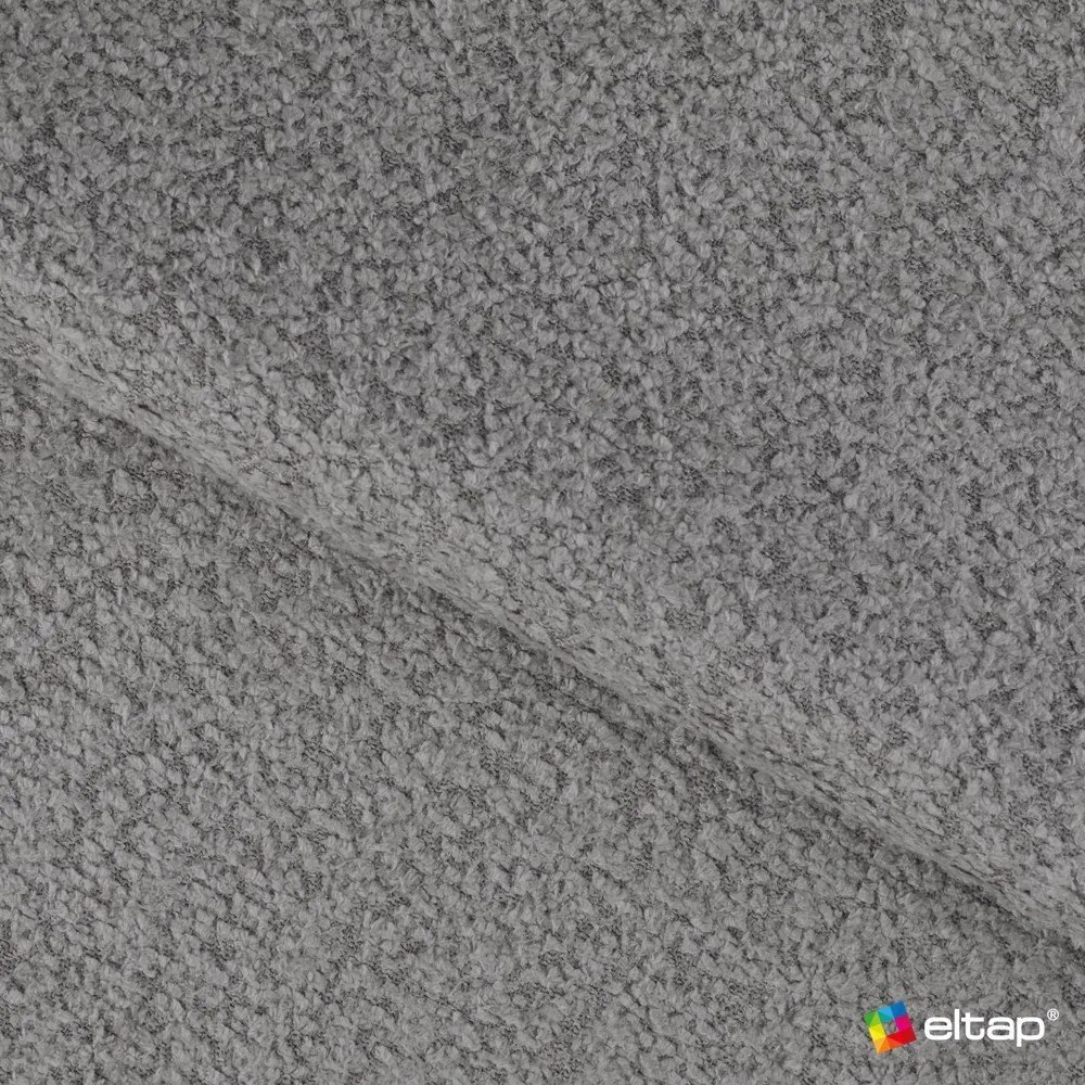 Canapea gri extensibilă/cu spațiu de depozitare cu tapițerie din țesătură bouclé cu colț pe partea stângă 223 cm Fabillo – ELTAP