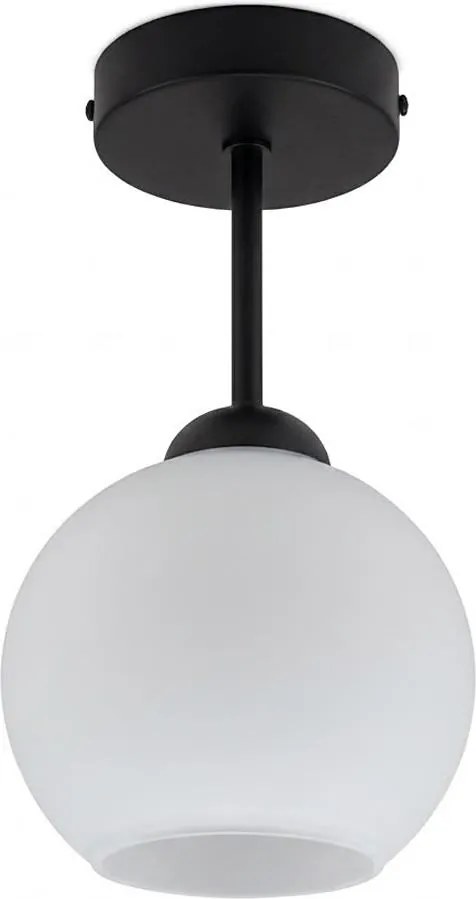 BRILAGI - Lustră LED aplicată RETRO GLASS 1xE27/60W/230V Ø 15 cm negru/alb