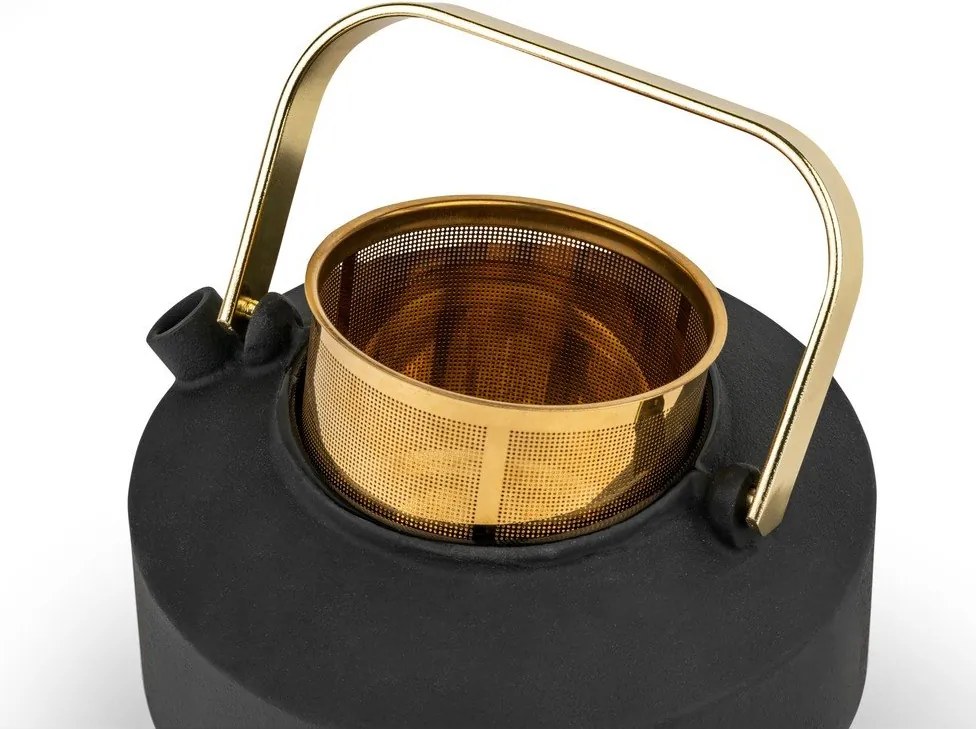 Ceainic negru cu filtru din fontă 1 l Shangdong – Bredemeijer