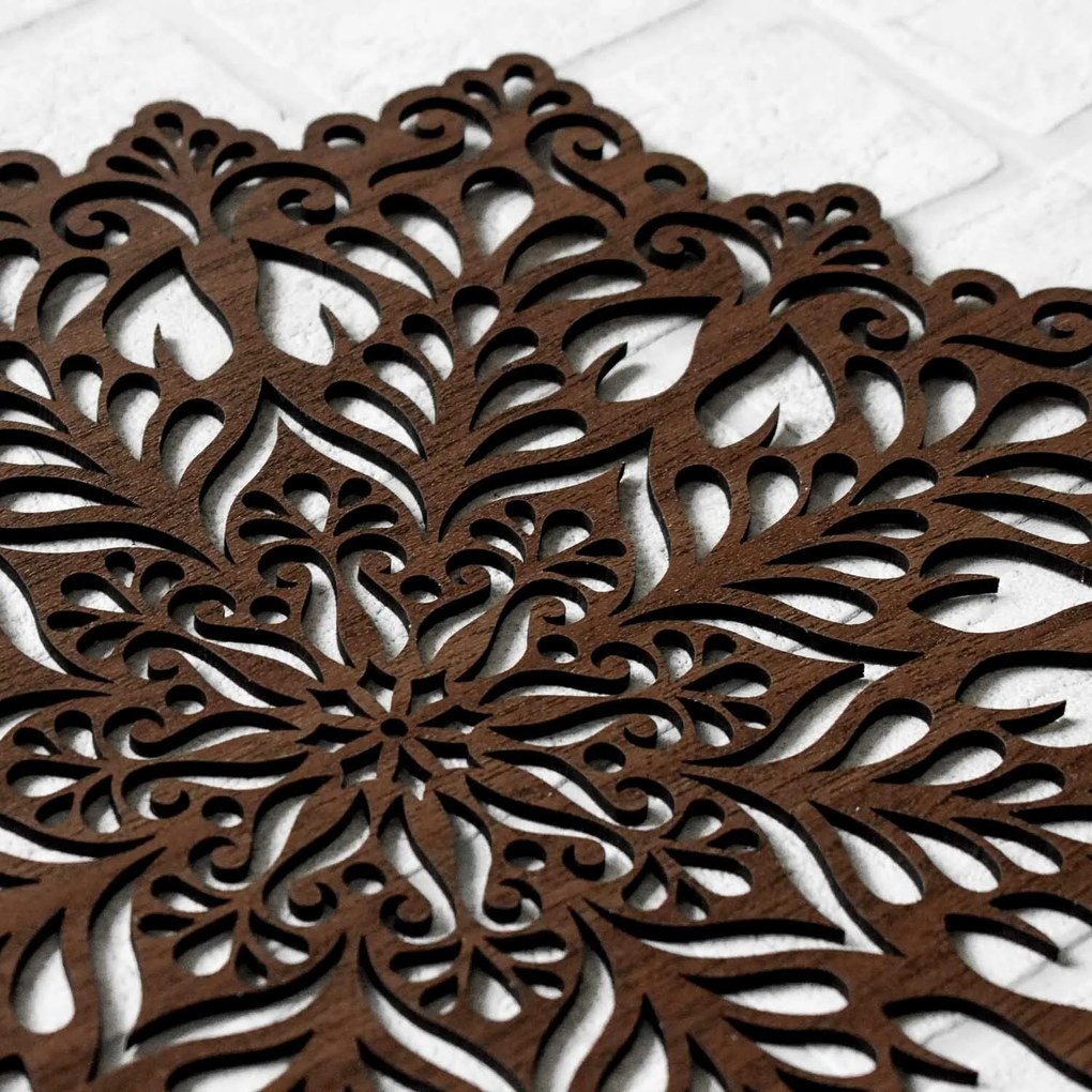 DUBLEZ | Mandala Fericirii - Ornament din lemn