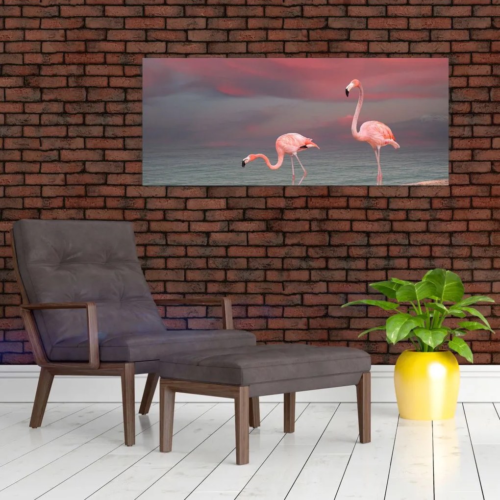 Tablou - Flamingo (120x50 cm)