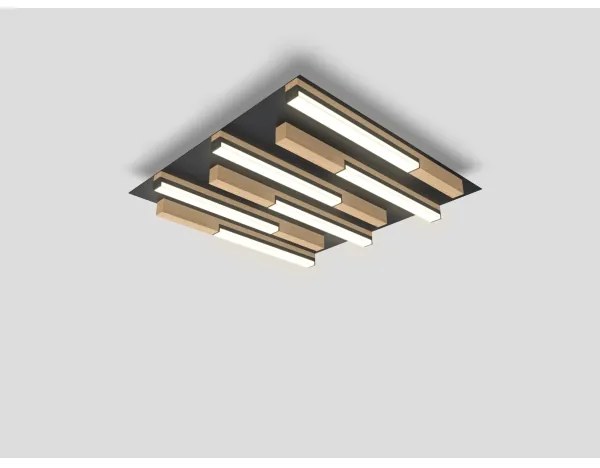 Wofi 9031-606 - LED plafonieră PALERMO dimabilă LED/26W/230V lemn