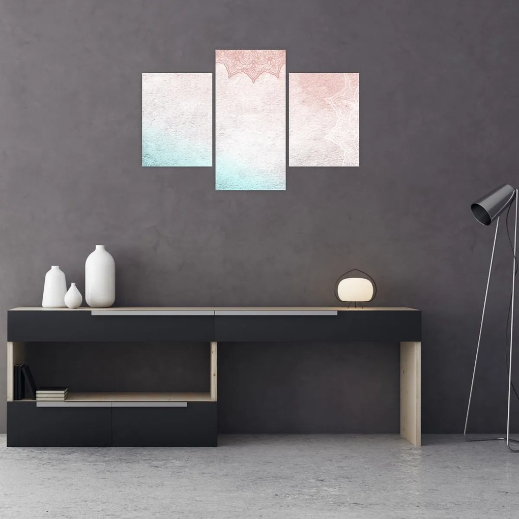 Tablou - Mandala pe zid 2 (90x60 cm)