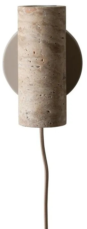 Aplica din travertin cu iluminat sus si jos Tivoli sand