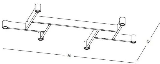 Plafoniera LED dimabila design slim Glory