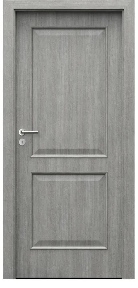 Usa Interior din MDF Porta Nova Model 3.1 (Culoare: Stejar Auriu, Toc: Reglabil 10 cm, Maner: Patrat argintiu crom, Dimensiune: 70 cm)