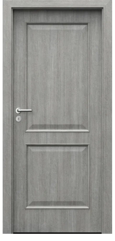 Usa Interior din MDF Porta Nova Model 3.1 (Culoare: Stejar Auriu, Toc: Reglabil 10 cm, Maner: Patrat argintiu crom, Dimensiune: 80 cm)