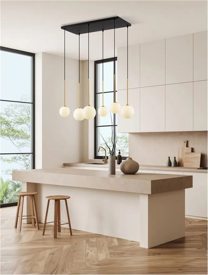 Lustra moderna cu 6 pendule SAVOY