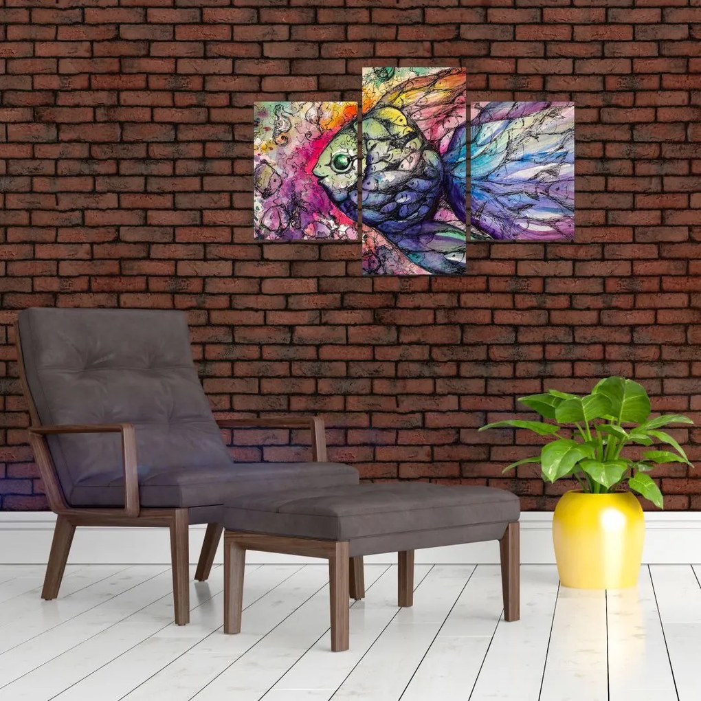 Tablou - Peștișorul colorat (90x60 cm)
