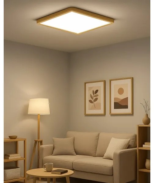 Plafonier LED, 40W, 230V, 3000/4000/6500K, 50x50 cm, bej