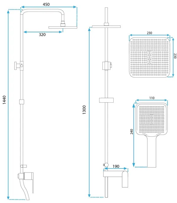 Set dus REA STORM auriu periat