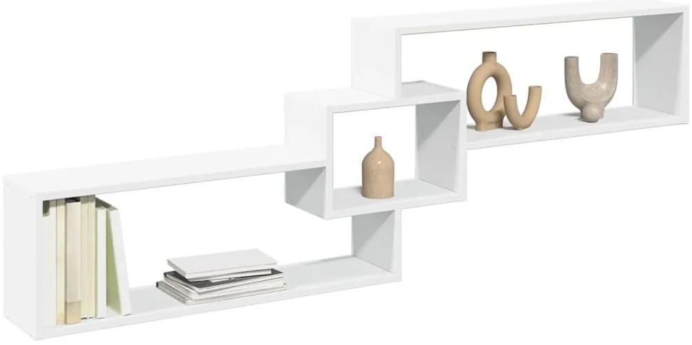 vidaXL Dulap de perete, alb, 158x18x53 cm, lemn prelucrat