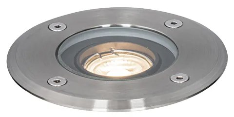 Spot de sol exterior modern din oțel 35 mm reglabil IP65 - Delux