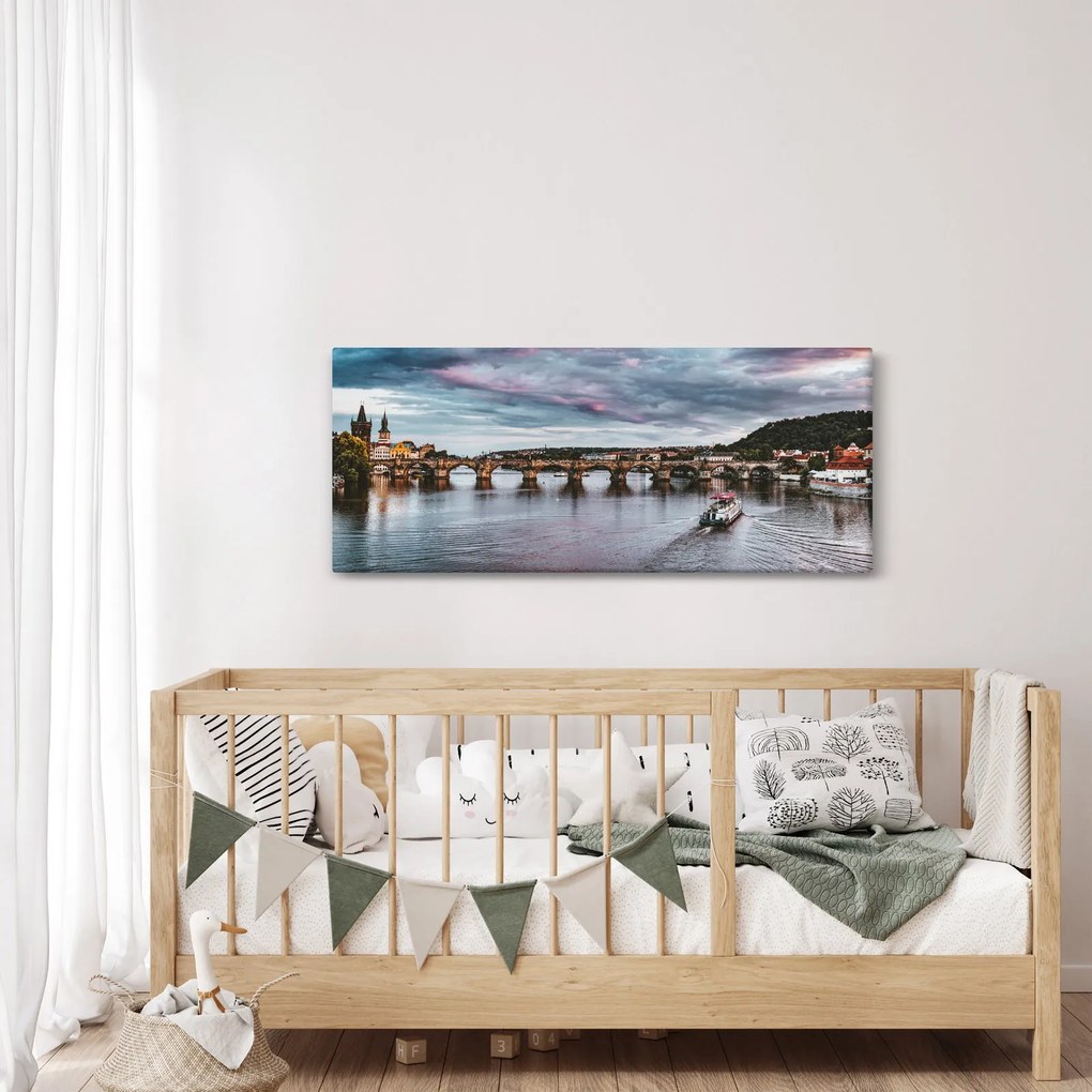 Tablou cu Vltava (120x50 cm)
