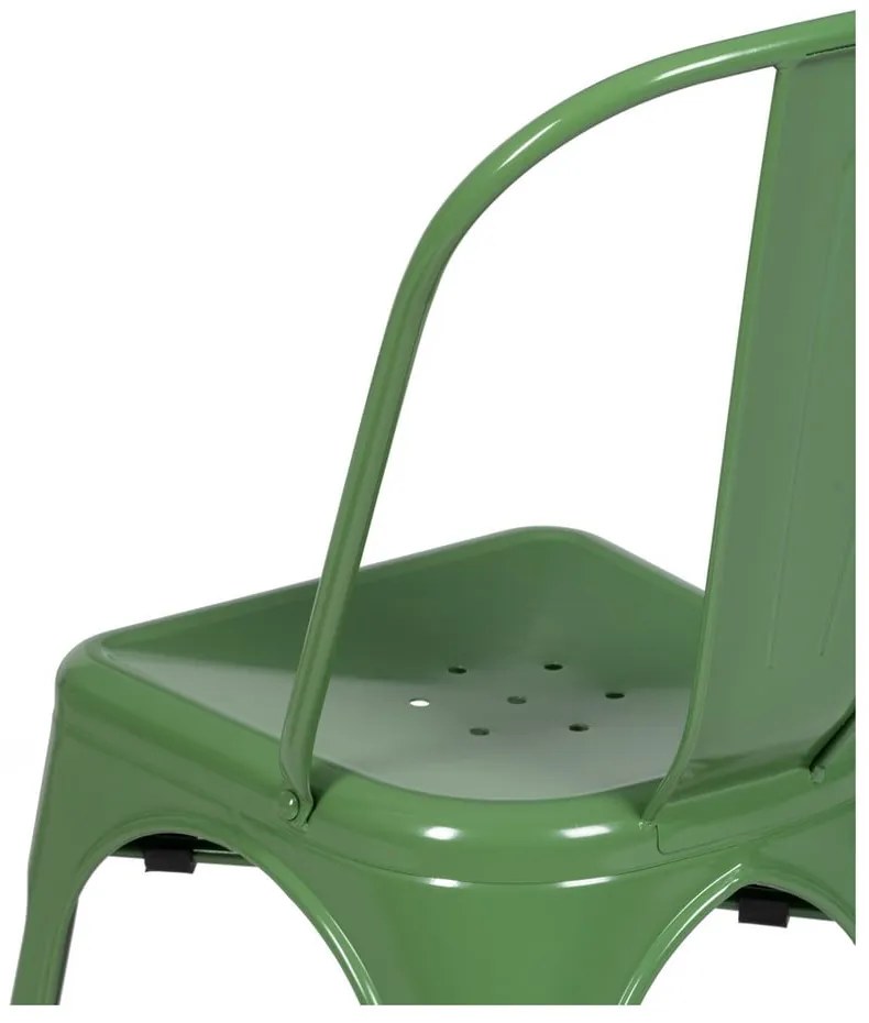 Scaune de dining verde 2 buc. din metal – Ixia