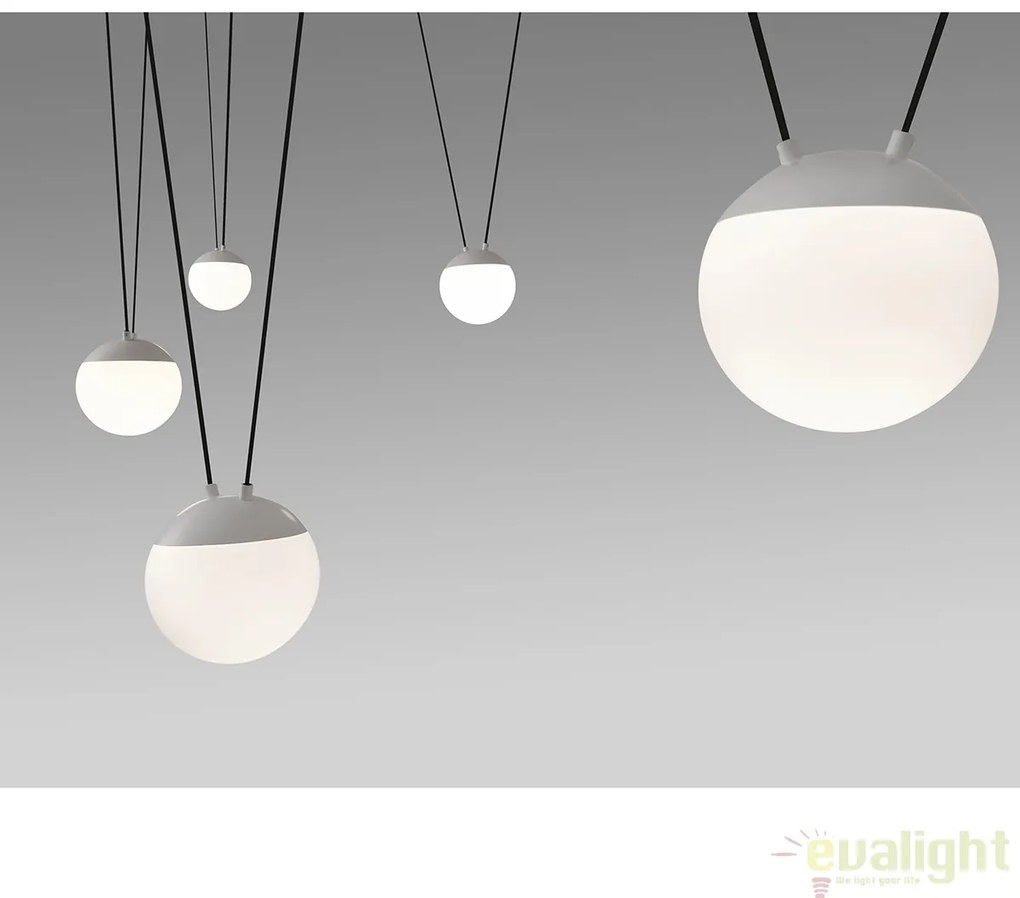 Lustra cu 5 pendule design modern MINE SPACE White 28375-5L