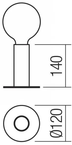 Lampă tactilă de masă RIVET 1xE27/42W/230V cupru Redo 01-2131