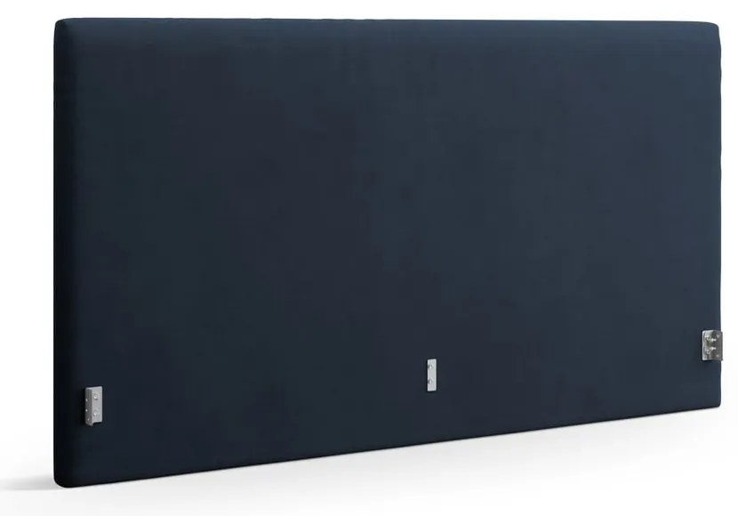 Tăblie de pat albastru-închis tapițată 170,5x100 cm Remo – Micadoni