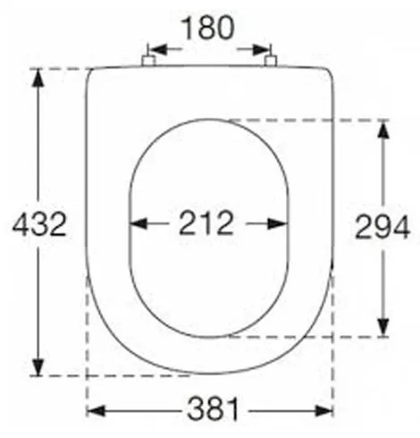 Capac Wc soft close alb, model clasic, Villeroy  Boch Subway 2.0 Alb, classic