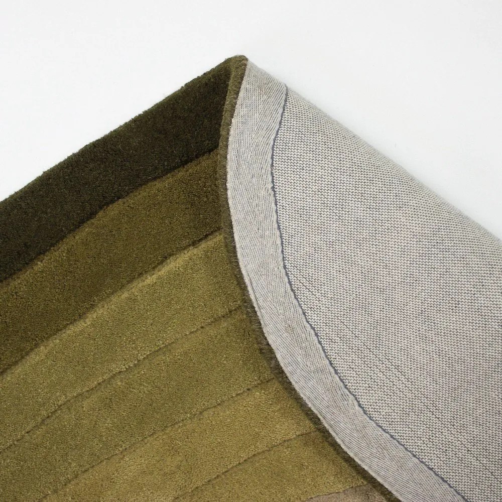 Covor verde țesut manual din lână 160x230 cm Puddle Ombre – Flair Rugs