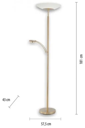 Paul Neuhaus 655-60 - Lampă LED dimmabilă ALFRED LED/28W/230V+LED/4W/230V