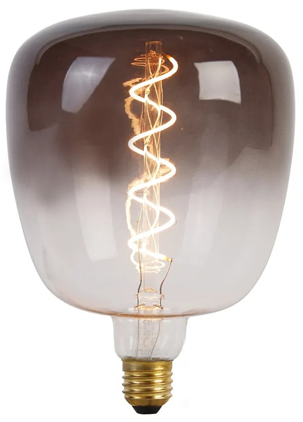 Lampă suspendată neagră cu 3 lumini inclusiv LED mixt fumuriu reglabil - Cava Luxe