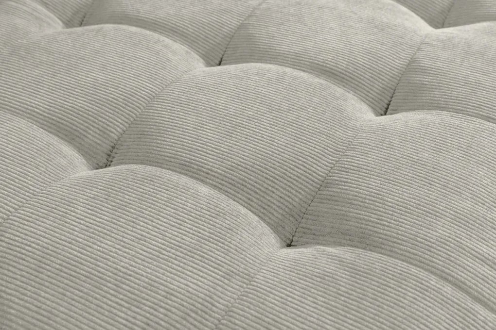 Coltar modern, Catifea raiata greige STOCKHOLM 220cm